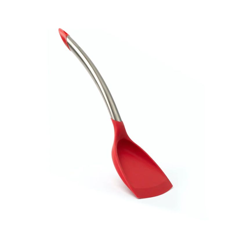 Cuisipro Wokspatel (met silicone) - rood - 32 cm