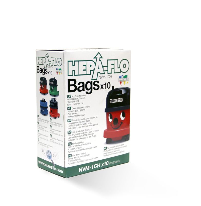Numatic NVM-1CH 10x HepaFlo stofzuigerzakken