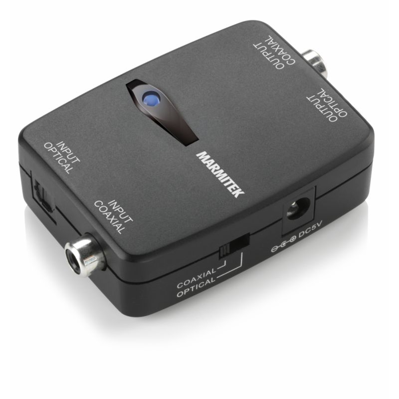 Marmitek Digitale audio converter Toslink naar coaxiaal TC22