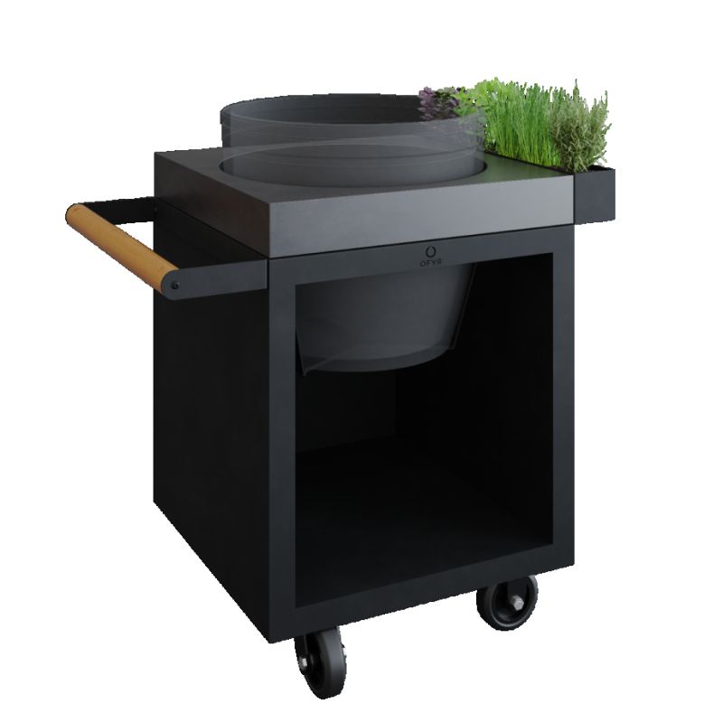 Ofyr buitenkeuken Kamado Table Black 65 PRO Beton TB