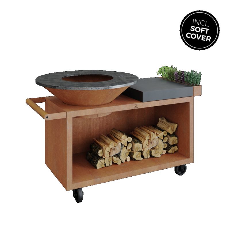 Ofyr buitenkeuken OFYR Island Corten 100 PRO Donker Grijs Keramiek