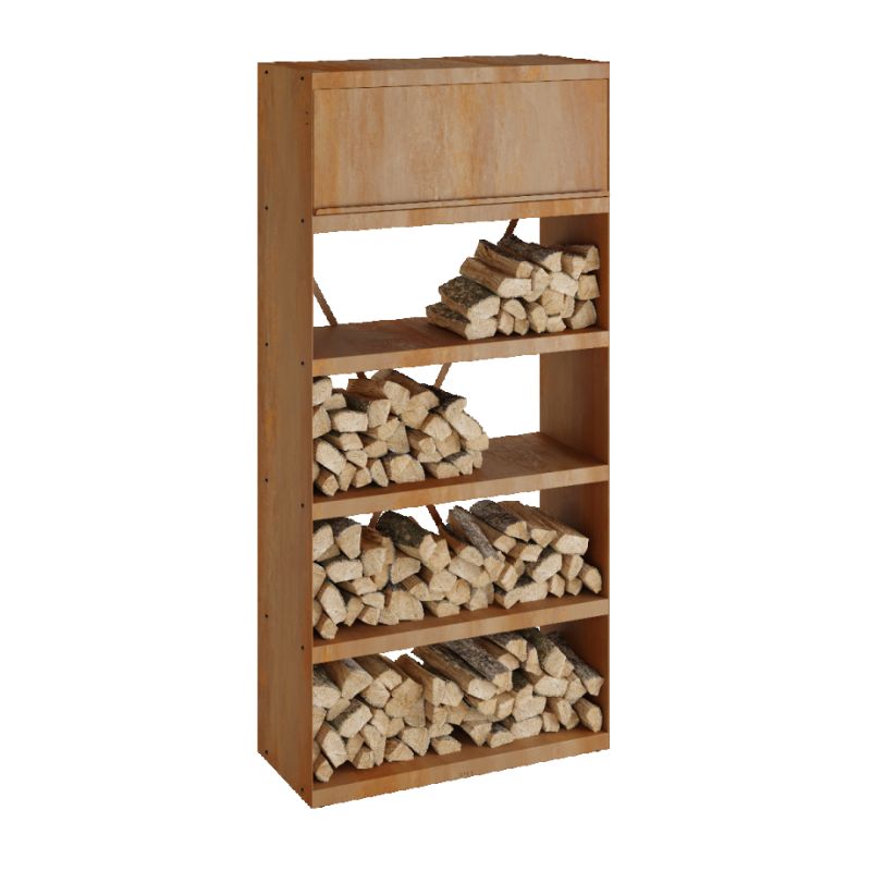 Ofyr Wood Storage Corten 100