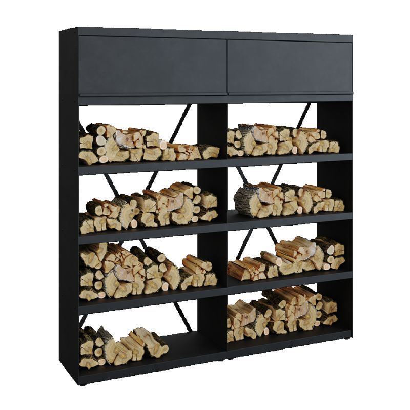 Ofyr Wood Storage Black 200