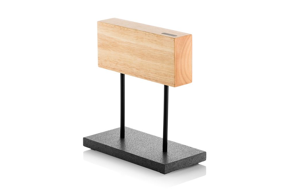 Style de Vie Magnetisch messenblok Eiken met natuurstenen voet