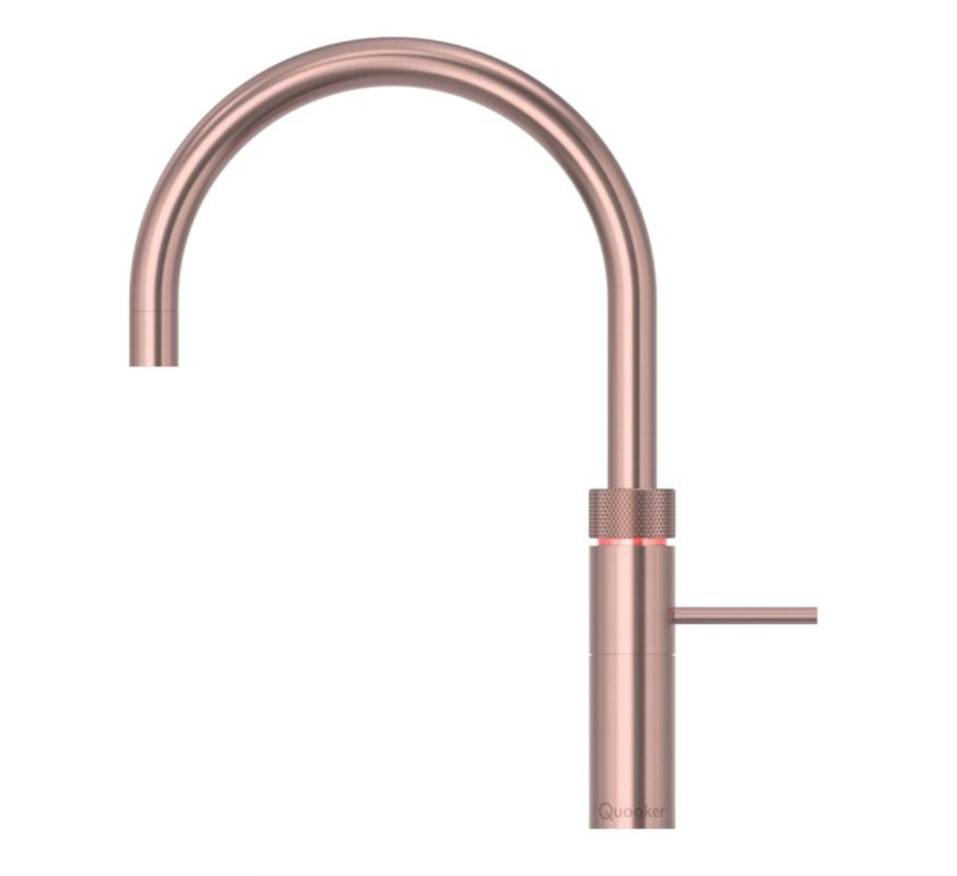 Quooker Fusion Round Rosé Koper kokend water kraan