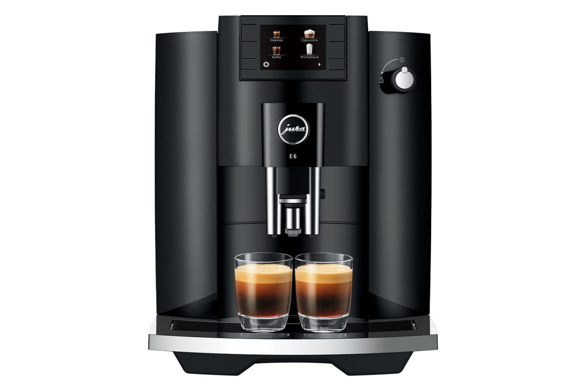 JURA volautomatische koffiemachine bonen E6 Piano Black (EC)