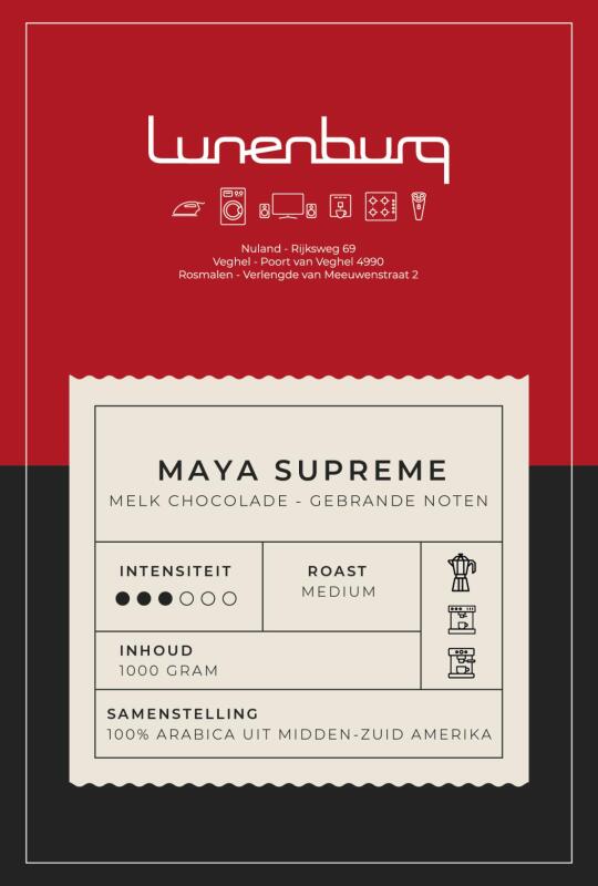 Lunenburg koffiebonen Maya Supreme