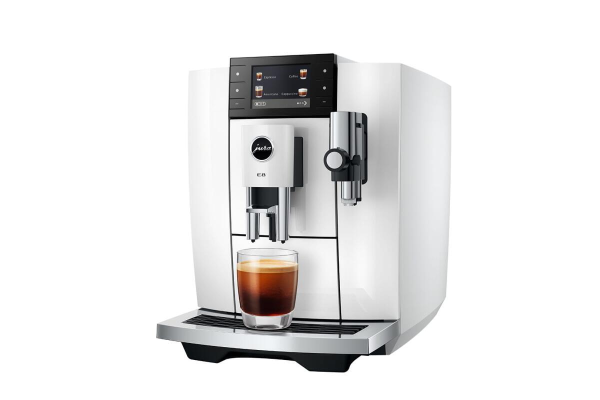 JURA volautomatische koffiemachine bonen E8 Piano white (ED)