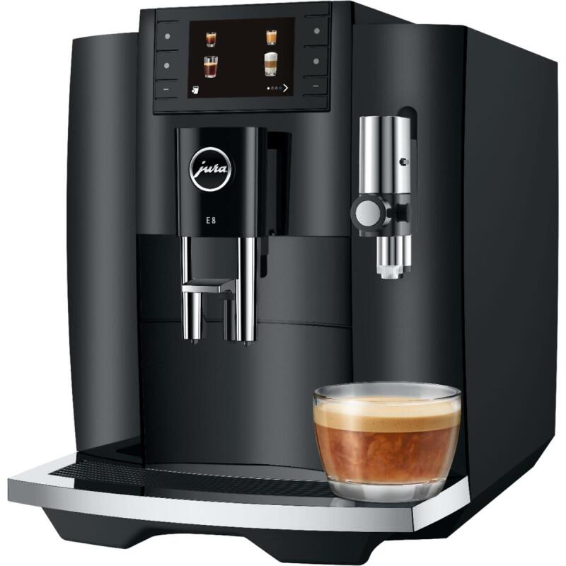 JURA volautomatische koffiemachine bonen E8 Piano black (EC)
